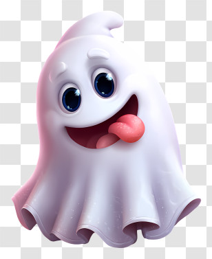 Playful Ghost - Playful Cute Ghost Character Transparent PNG