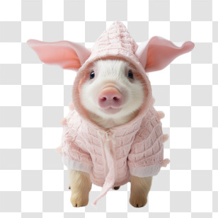 Pet Photo Day
 - Cute Pig In Pink Hoodie Transparent PNG