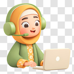 Customer Service Center - Friendly Hijab Customer Support Transparent PNG