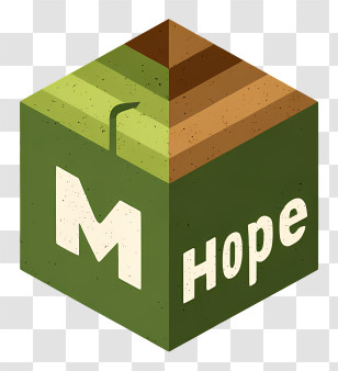Hope Logo - M Hope Green Cube Logo Transparent PNG