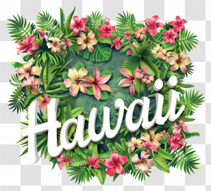 Hawaii - Hawaii Tropical Flowers Transparent PNG