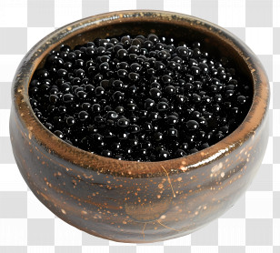 Caviar Day - Bowl Of Black Caviar Transparent PNG