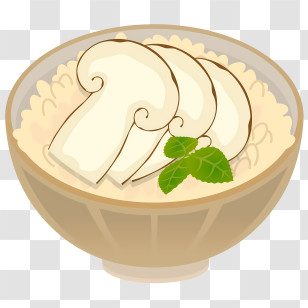 Food - Creamy Mushroom Risotto Transparent PNG