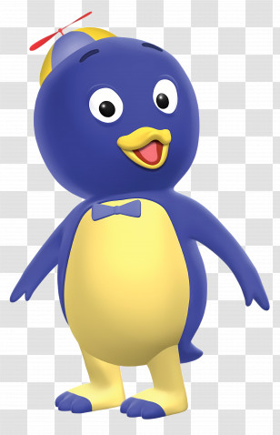 Backyardigans World - Cartoon Penguin Character With Bow Tie Transparent PNG