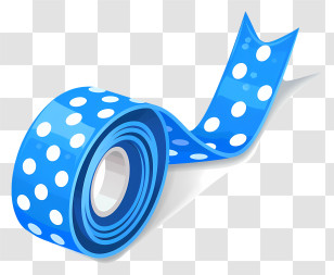 Washi Tape - Blue Polka Dot Tape Transparent PNG