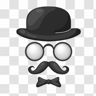 Moustache Beard Hairstyle Fashion - Glass - And Transparent PNG