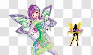 Tecna Bloom Aisha Roxy Musa - Art - Fairy Transparent PNG