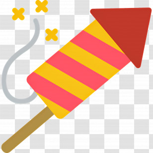 Fireworks Rocket - Colorful Rocket Firework For New Year Celebration Transparent PNG