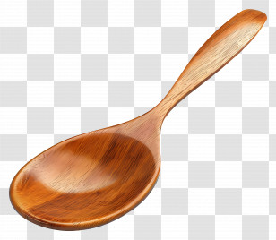 Wooden Spoon - Natural Wooden Spoon For Kitchen Use Transparent PNG