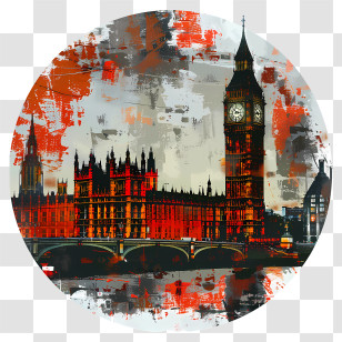 Big Ben - Big Ben And Houses Of Parliament Transparent PNG