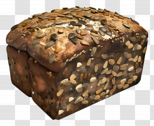 Multigrain Bread - Healthy Seeded Bread Loaf Transparent PNG