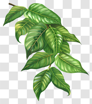Mango Leaves - Green Leaves With Natural Details Transparent PNG