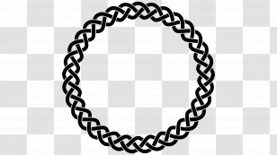 Circular Knots Symbol - Braided Circle Pattern Design Transparent PNG