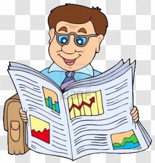 Newspaper Royalty-free Clip Art - Breaking News - Reading Transparent PNG