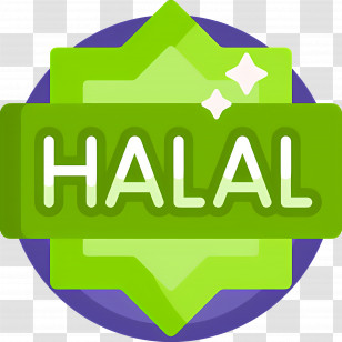 Halal Logo - Green Halal Certification Sign Transparent PNG