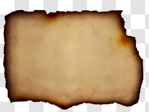 Background - Burnt Parchment Paper With Vintage Edges Transparent PNG
