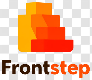 Frontstep Logo - Frontstep Orange Staircase Logo Transparent PNG