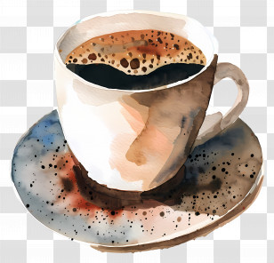 Coffee - Watercolor Coffee Cup Illustration Transparent PNG