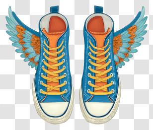 Sneakers With Wings - Winged Sneakers With Wings And Shoes Transparent PNG