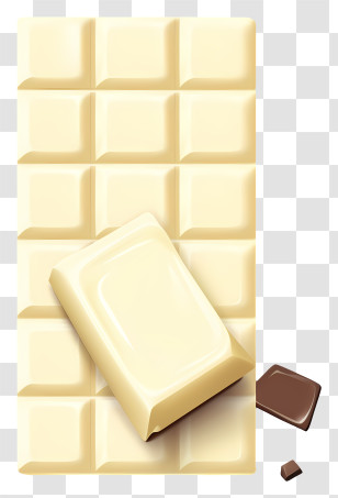 White Chocolate - White Chocolate Bar Transparent PNG