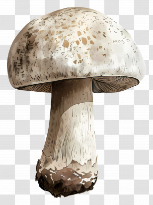 Mushroom - Realistic Mushroom Illustration Transparent PNG