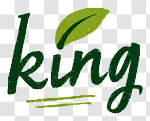 King Logo - Green King Wordmark Transparent PNG