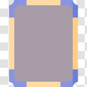 Photo Frame - Modern Blue And Yellow Frame Transparent PNG
