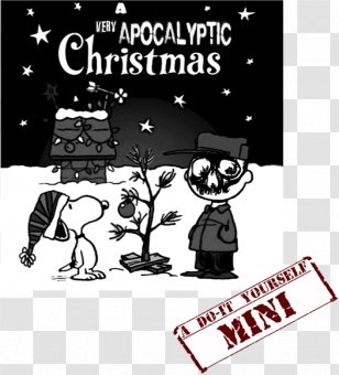 Charlie Brown Linus Van Pelt Lucy Christmas Peanuts - Black Transparent PNG