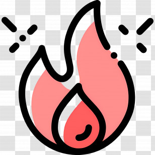 Fire Emoji - Fire Icon With Flames Transparent PNG