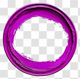 Circle Frame - Purple Brushstroke Circle Transparent PNG