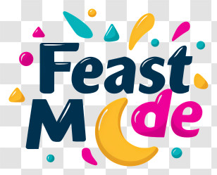 Feast Mode - Feast Mode Party Logo Transparent PNG