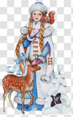 Clip Art Fictional Character Animal Figure Deer Fawn - Christmas Eve Transparent PNG