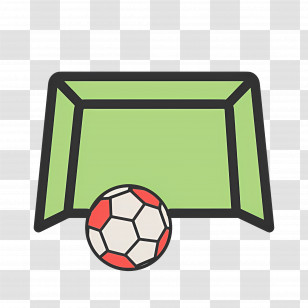 Football Net - Soccer Goal With Ball Transparent PNG