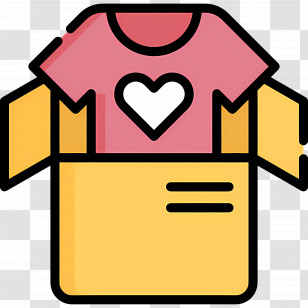 Clothes Box - T-shirt With Heart In Box Transparent PNG