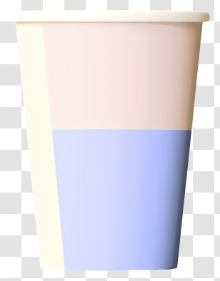 Paper Cup - Minimalistic Pastel Disposable Cup Transparent PNG