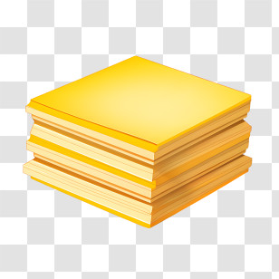 Post It Note - Golden Stack Of Note Paper For Office And Writing Transparent PNG