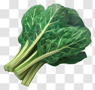 Collard Greens - Fresh Green Leafy Vegetables For Cooking Transparent PNG