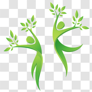 Leaf - Green Symbolic Human With Leaves Transparent PNG