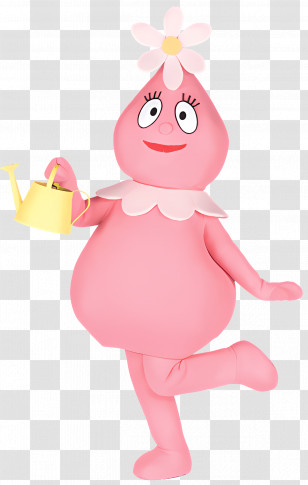 Yo Gabba Gabba - Pink Flower Cartoon Character Transparent PNG