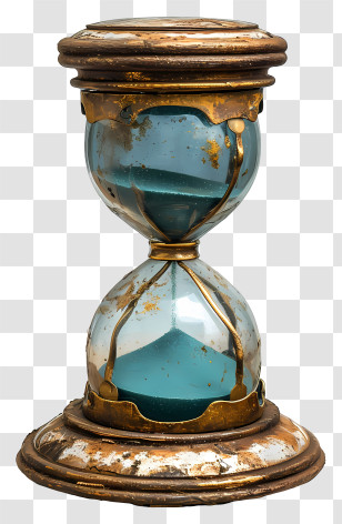 Hourglass - Decorative Aged Hourglass Transparent PNG