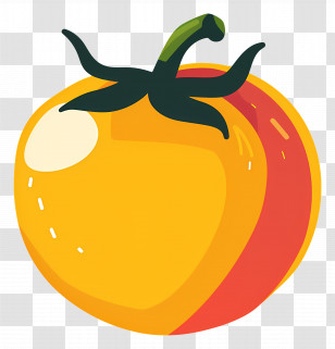 Tomato - Yellow Tomato Illustration Transparent PNG
