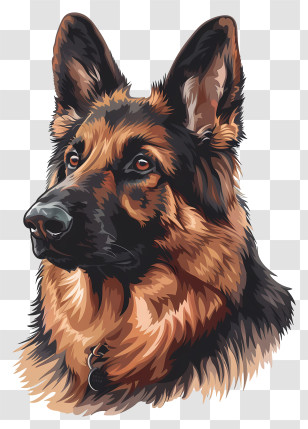 Shepherd Dog - Loyal German Shepherd Transparent PNG
