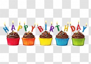Birthday Candle - Cupcake - Bake Sale Baked Goods Transparent PNG
