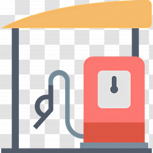 Gas Station - Gas Pump At Station Transparent PNG