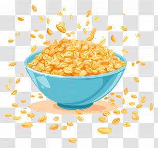 Oats - Bowl Of Oats For A Healthy Breakfast Transparent PNG