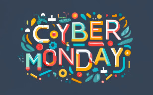 Cyber Monday - Colorful Cyber Monday Text Design Transparent PNG