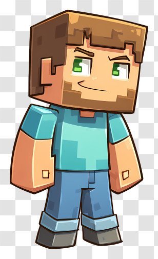 Minecraft Alex - Block Character In Game Style Transparent PNG
