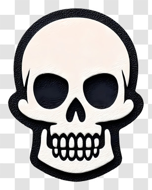 Skull Face - Skull Illustration With Symbolic Meaning Transparent PNG