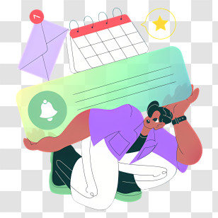 Icon - Task Management Illustration Transparent PNG