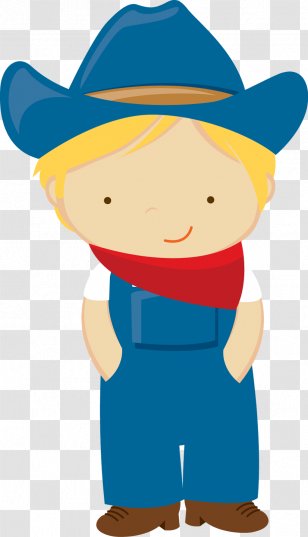 Farmer Cuteness Clip Art - Child - Cowboy Transparent PNG